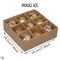 Fall Inspired Bronze Gold 9 Piece Christmas Ornament Bauble Bundle
